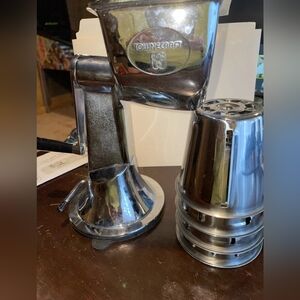 Townecraft Vegetable Slicer W/ 4 Attachments Suctions To Counter, Heavy Duty